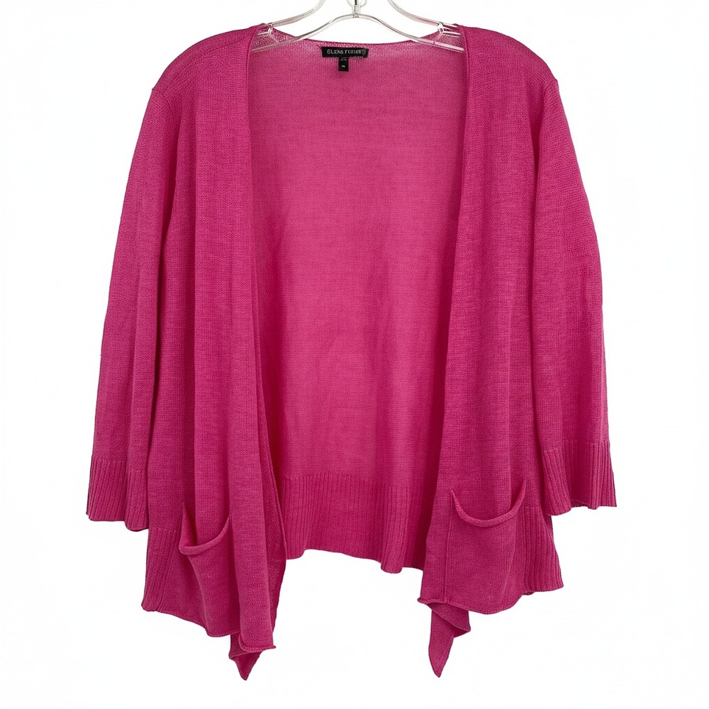 Eileen Fisher Pink Linen Knit Cardigan | Women’s M